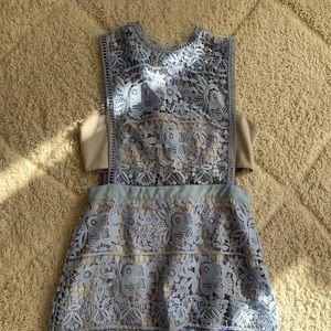 Self-Portrait Violet Lace Dress